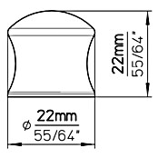 Siro Gumb za pohištvo  (Vrsta pohištvenega ročaja: Gumb, Do x Š x V: 22 x 22 x 22 mm, Plastika) | 1150 - Möbelknöpfe und Griffe | AAEB - Möbelbeschläge | AAE - Beschläge | AA - Eisenwaren | A - Eisenwaren | BAUHAUS