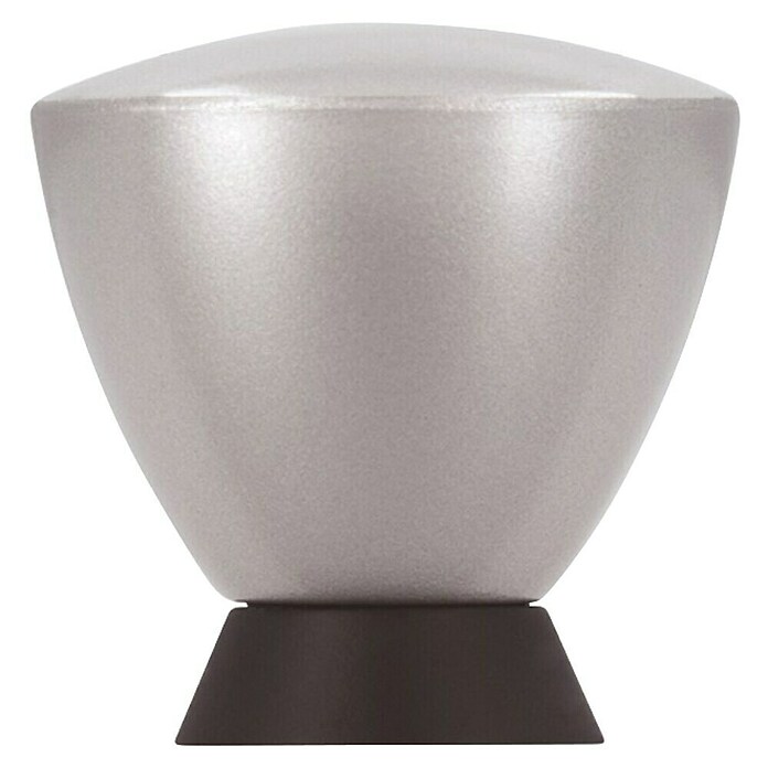 Siro Gumb za pohištvo  (Do x Š x V: 32 x 19 x 33 mm, Plastika, Srebrna) | 1150 - Möbelknöpfe und Griffe | AAEB - Möbelbeschläge | AAE - Beschläge | AA - Eisenwaren | A - Eisenwaren | BAUHAUS