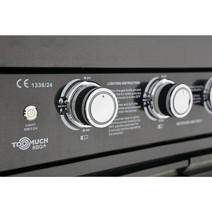 Kuhinja s plinskim žarom Too Much B401  (Število gorilnikov: 5, 14,8 kW) | 8336 - Grillküchen | ICGA - Grillgeräte | ICG - Grillgeräte / Grillzubehör | IC - Freizeit im Garten | I - Stadtgarten | BAUHAUS