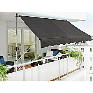 Sunfun Klemmmarkise (Anthrazit, Breite: 3 m, Ausfall: 1,3 m)