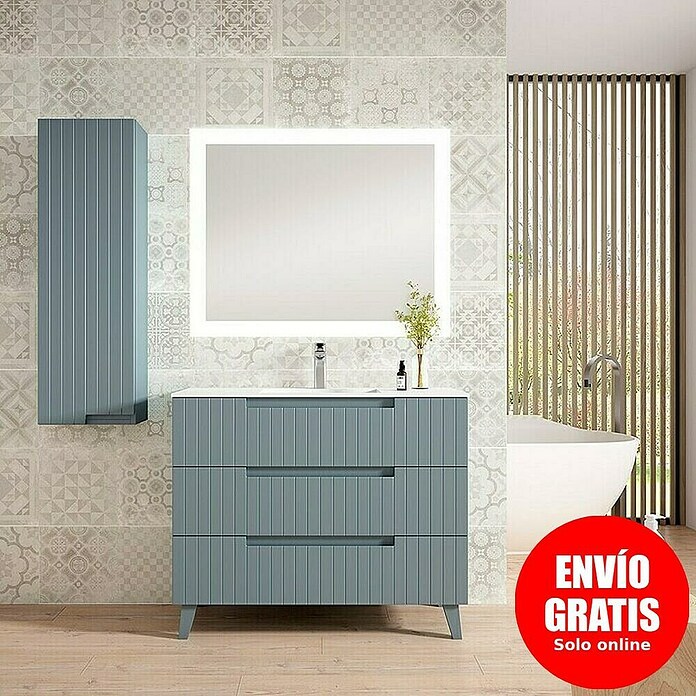 Mueble de lavabo Claire (L x An x Al: 45 x 80 x 81 cm, Azul) | BAUHAUS