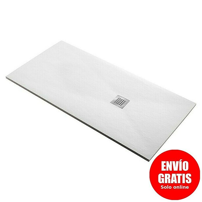Camargue Plato de ducha Deva (L x An: 100 x 80 cm, Materiales naturales, Blanco) | BAUHAUS