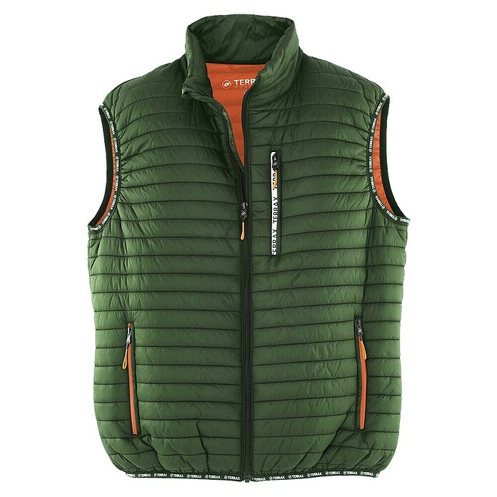 Terrax Workwear Arbeitsweste (Forstgrün/Orange, XL) | BAUHAUS