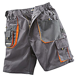 Terratrend Herren-Arbeitsshorts (52, Dunkelgrau/Orange)