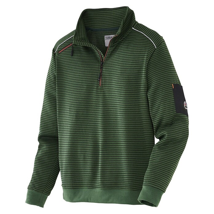 Terrax Workwear Sweatshirt Stricktroyer (Dunkelgrün/Schwarz, XL) | BAUHAUS