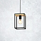 Eglo Lámpara colgante (40 W, L x An x Al: 18 x 18 x 110 cm, Negro/Marrón, E27) | BAUHAUS