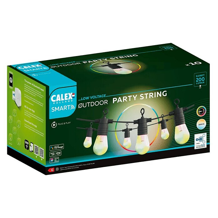 Calex Led-lichtsnoer (10 m, Aantal lichtbronnen: 10 st., 4,4 W) | BAUHAUS