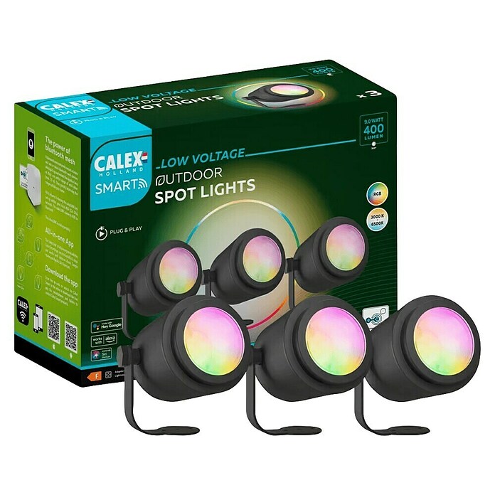 Calex Led-tuinspotset (Hoogte: 24 cm, IP44, 9 W) | BAUHAUS