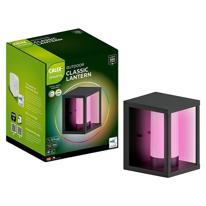 Calex Led-wandlamp voor buiten (l x b x h: 17,2 x 15 x 21 cm, IP54, 4 W) | BAUHAUS