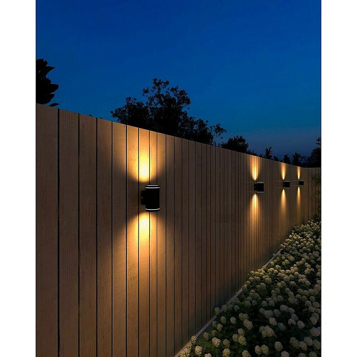 Calex Led-wandlamp voor buiten (l x b x h: 10,5 x 7,6 x 13,8 cm, IP54, 4,4 W) | BAUHAUS