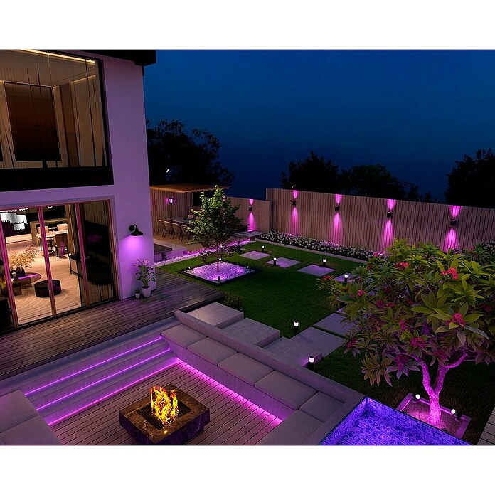 Calex Led-wandlamp voor buiten (l x b x h: 10,5 x 7,6 x 13,8 cm, IP54, 4,4 W) | BAUHAUS