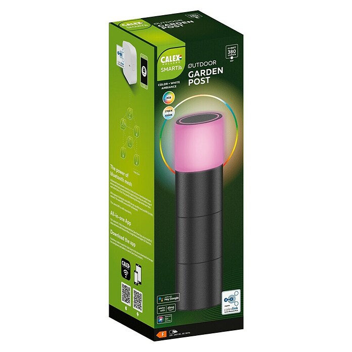 Calex Led-sokkellamp voor buiten (Ø x h: 7,6 x 28 cm, IP54, 9 W) | BAUHAUS