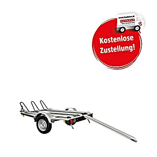 Motorradanhänger Moto MU2 mit 3 Stellschienen (L x B x H: 294,5 x 152 x 92 cm, Nutzlast: 599 kg)