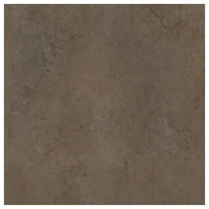 Vinylbodenmuster Isocore Inside Umbria - 280 x 120 x 8 mm, Fliesenoptik - Quadratische Keramikfliese in dunklem Braun mit einer subtilen, marmorähnlichen Textur, ideal für moderne Boden- und Wandgestaltungen.