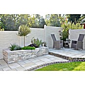 Beckers Betonzaun Zaunelement Standard Montana Motiv (200 x 38,5 cm, Beton, Betongrau) | BAUHAUS