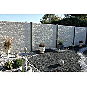 Beckers Betonzaun Zaunelement Standard Montana Motiv (200 x 38,5 cm, Beton, Betongrau) | BAUHAUS