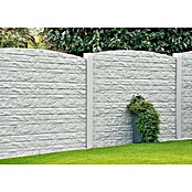 Beckers Betonzaun Abschlussplatte Standard Felsbogen Motiv (200 x 45 cm, Beton, Betongrau) | BAUHAUS