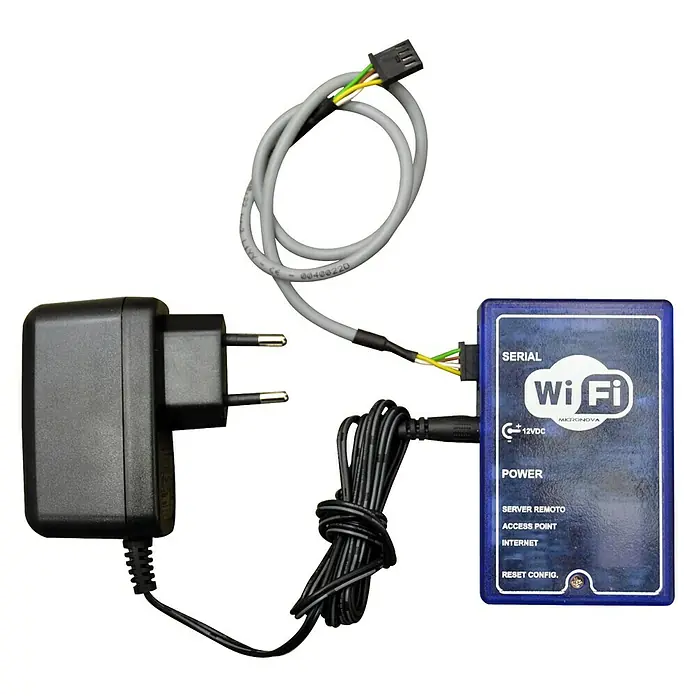 FreePoint WLAN-Modul - Geeignet für: Pelletofen - Wi-Fi-Modul von Mikronova mit Stromkabel, Adapter und seriellem Anschlusskabel für die drahtlose Konnektivität.
