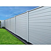 Beckers Betonzaun Zaunelement Prestige Glatt Motiv (184 x 26 cm, Beton, Betongrau) | BAUHAUS