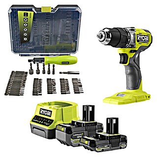 Ryobi ONE+ Akku-Schlagbohrschrauber RPD18BL1-2C42S (18 V, 2 Akkus, 2 Ah - 4 Ah, 54 Nm)