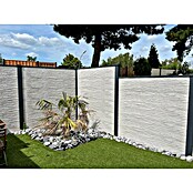 Beckers Betonzaun Zaunelement Klassik Toscana Motiv (184 x 26 cm, Beton, Betongrau) | BAUHAUS