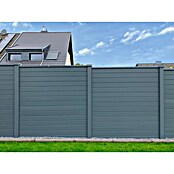 Beckers Betonzaun Zaunelement Prestige Glatt Motiv (184 x 26 cm, Beton, Betongrau) | BAUHAUS