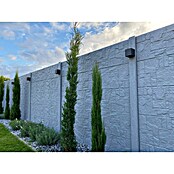 Beckers Betonzaun Zaunelement Standard Flagstone Motiv (200 x 38,5 cm, Beton, Betongrau) | BAUHAUS