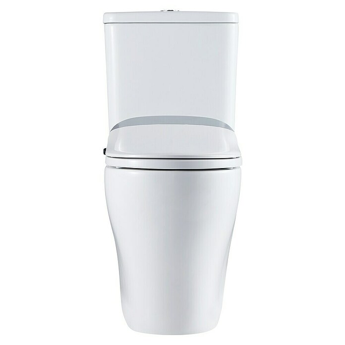 Pack de WC adosado Smart Vanda (Sin borde de descarga, Salida WC: Vertical, Con mando a distancia, Blanco) | BAUHAUS