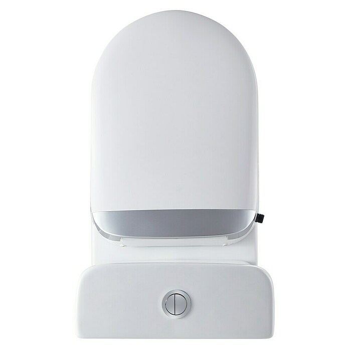 Pack de WC adosado Smart Vanda (Sin borde de descarga, Salida WC: Vertical, Con mando a distancia, Blanco) | BAUHAUS