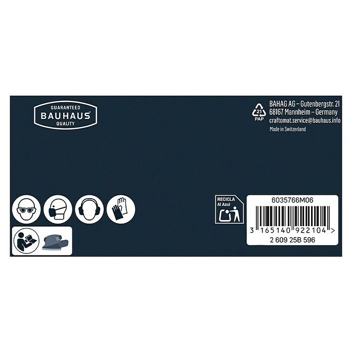 Craftomat Schleifblätter (Körnung: 80, 5 Stk., Passend für: Black & Decker)