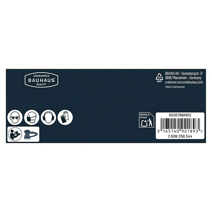 Craftomat Schleifblätter BFCC (Durchmesser: 125 mm, Körnung: 240, Gelocht)