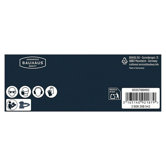 Craftomat Schleifblätter BFCC (Durchmesser: 125 mm, Körnung: 120, Gelocht)