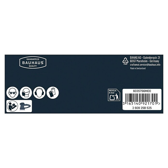 Craftomat Schleifblätter BFWP (Durchmesser: 115 mm, Körnung: 40, Gelocht)