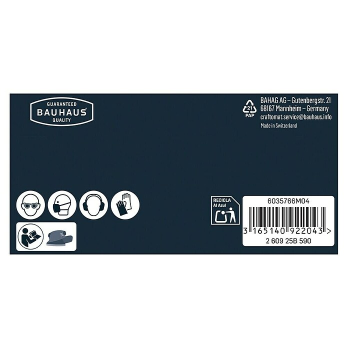 Craftomat Schleifblätter BFWP (L x B: 102 x 62 mm, Körnung: 40, 10 Stk.)