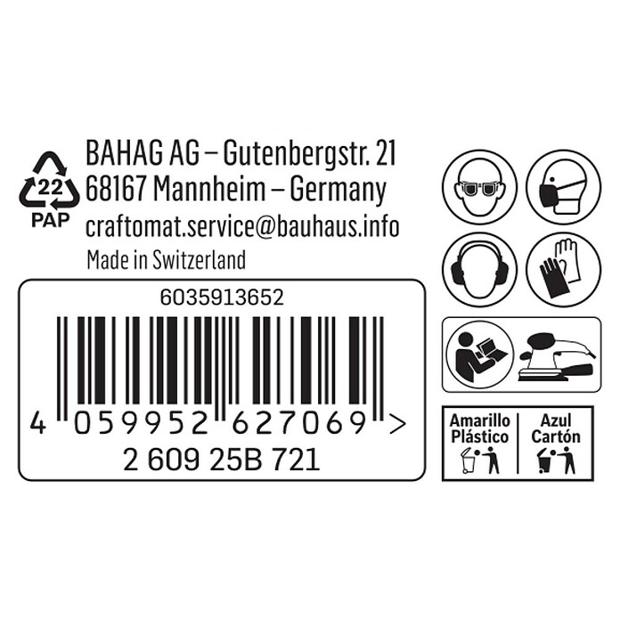 Craftomat Schleifrolle C 7009 (Körnung: 80, Breite: 93 mm) | BAUHAUS