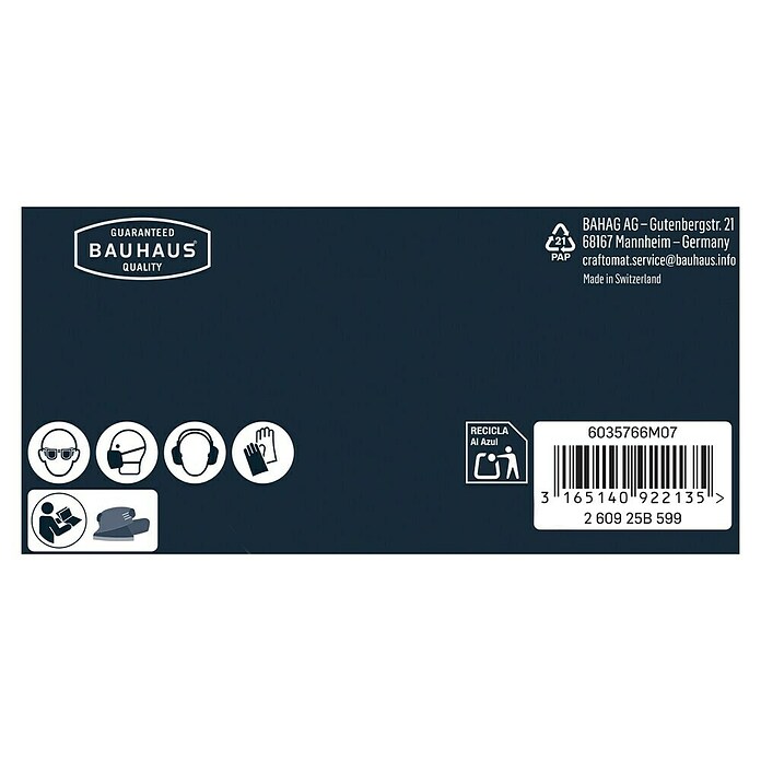 Craftomat Schleifblätter-Set (6 Stk., Passend für: Black & Decker)