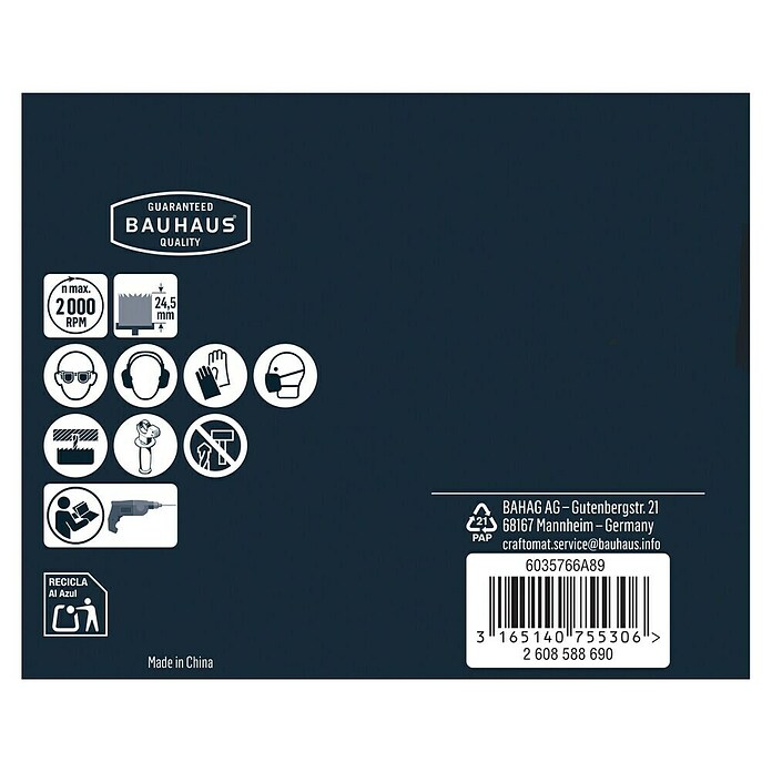 Craftomat Lochsäge (54 mm, Durchmesser Schaft: ¼″ Hex)