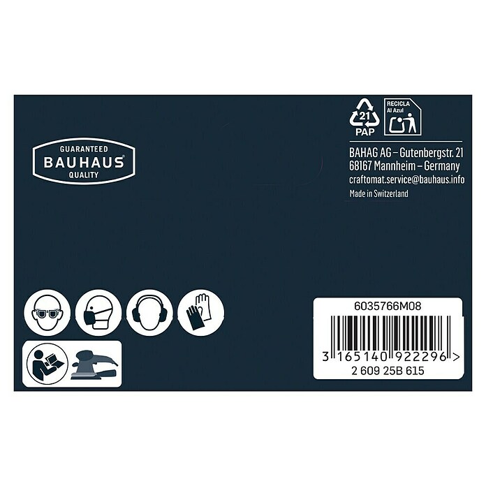 Craftomat Schleifblätter-Set (L x B: 186 x 93 mm, 10 Stk., Klettbefestigung)