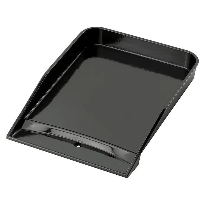 Weber Grillplatte - L x B: 52 x 39 cm - Aufnahme eines schwarzen Serviertabletts, das sich perfekt für die Organisation und Präsentation von Artikeln eignet.