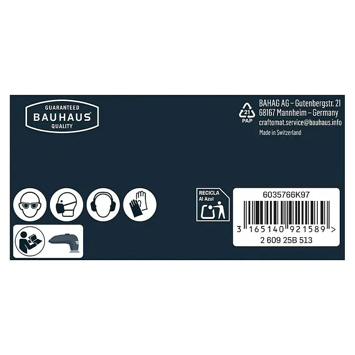 Craftomat Delta-Schleifpapier BFWP - L x B: 93 x 93 mm, 5 Stk., Körnung: 180 - Informationen zu Bauhaus-Qualität, Recyclinghinweise und Sicherheitshinweise für die Verwendung von Produkten.