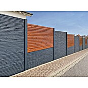 Beckers Betonzaun Zaunelement Standard Toscana Motiv (200 x 38,5 cm, Beton, Betongrau) | BAUHAUS
