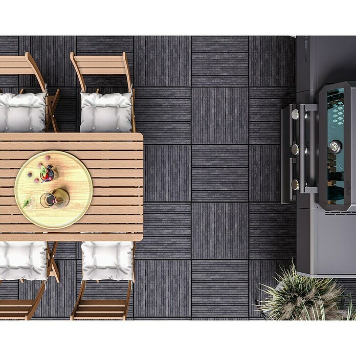 Klickfliese Cosmopolitan (Kunststoff, 45 x 45 x 2,5 cm, Stahlgrau, 1 Stk.) | BAUHAUS