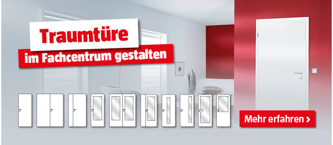 Traumtüre im BAUHAUS Fachcentrum gestalten