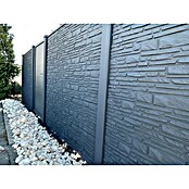 Beckers Betonzaun Zaunelement Klassik Montana Motiv (184 x 26 cm, Beton, Betongrau) | BAUHAUS