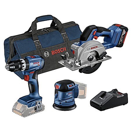 Bosch Professional AMPShare 18V Maschinen-Set Combo-Kit