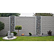 Beckers Betonzaun Zaunelement Standard Fels Motiv (200 x 38,5 cm, Beton, Betongrau) | BAUHAUS