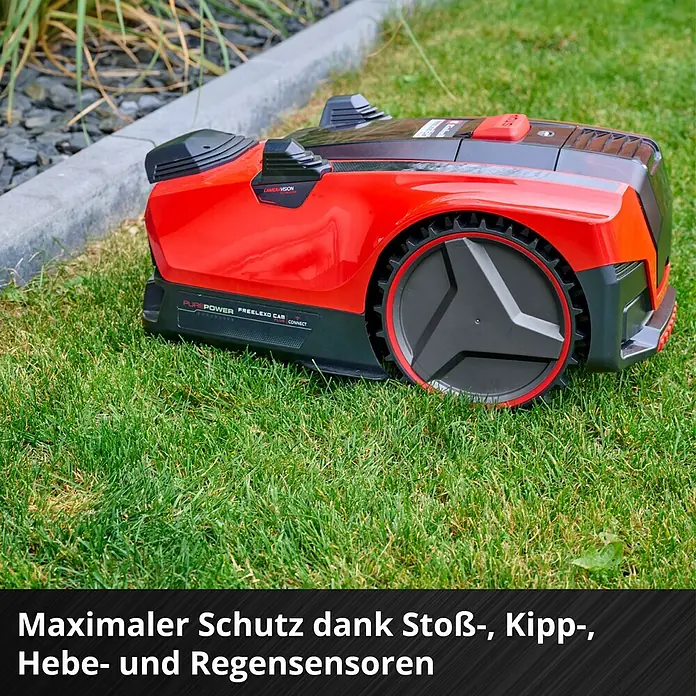 Einhell Power X-Change 18V Mähroboter FREELEXO CAM PLUS 600600 m², Schnittbreite: 18 cm, Kamera-gestützte Navigation, Ultraschallsensorik Info