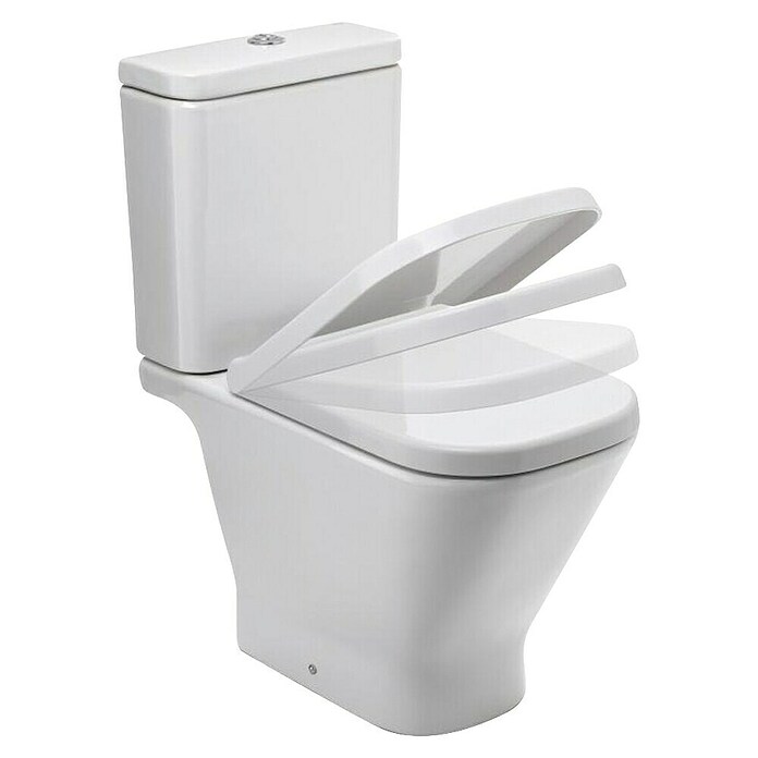 Tatay Tapa de WC Optima Square (Plástico, Blanco, Con caída amortiguada) | BAUHAUS