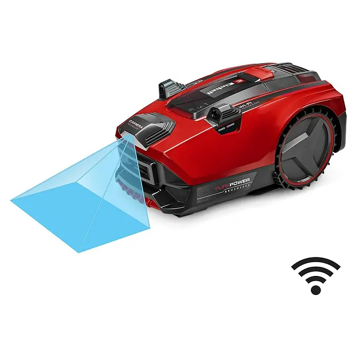 Einhell Power X-Change 18V Mähroboter FREELEXO CAM PLUS 600600 m², Schnittbreite: 18 cm, Kamera-gestützte Navigation, Ultraschallsensorik Info