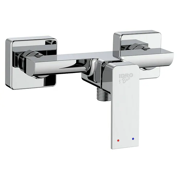 Grifo de ducha Totem - Cromo, Brillante - Un moderno grifo de baño cromado con una palanca para facilitar su manejo y control de la temperatura, ideal para cualquier diseño de baño.